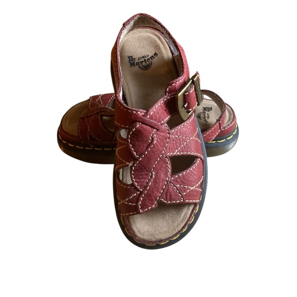 Dr. Martens Shoes - Dr. Martens Vintage 2005 Burgundy Sandals NIB